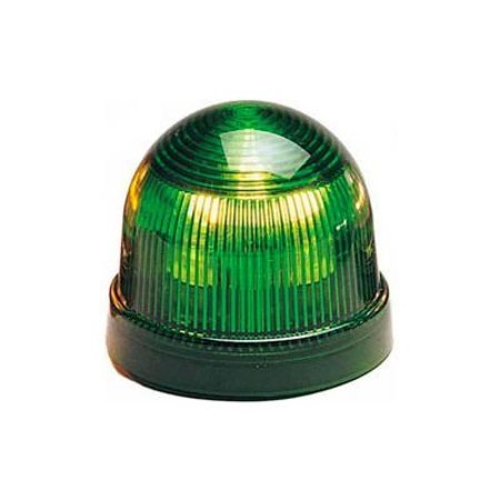 FEDERAL SIGNAL StreamLine Low Profile LED Light, 90-240VAC, Green, 4 Flash Patterns LP22LED-090-240G